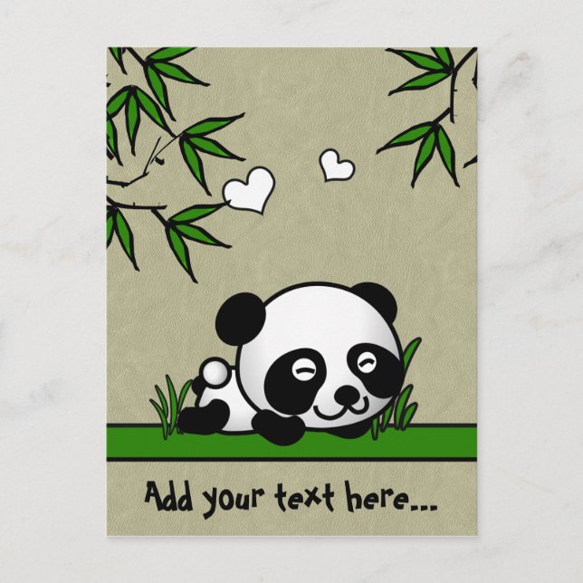 Carte Postale Panda sans méfiance (Devant)