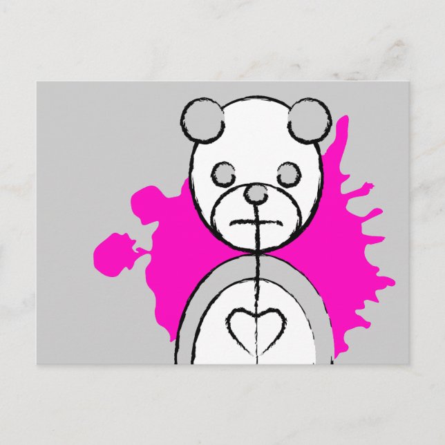 Carte Postale panda splatz. (Devant)