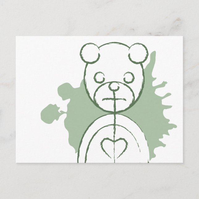 Carte Postale panda splatz. (Devant)
