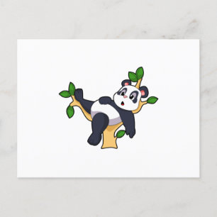 Carte Postale Panda sur arbre