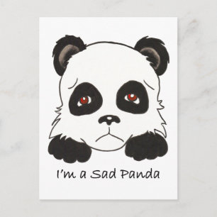 Carte Postale Panda triste