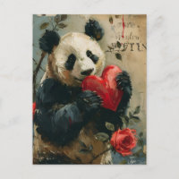 Panda Vintage Saint-Valentin