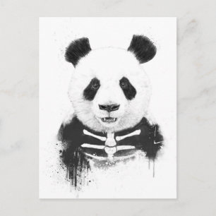Carte Postale Panda Zombie