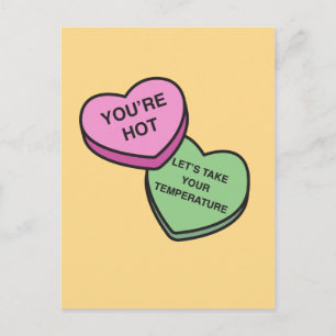 Carte Postale Pandemic Valentine / Vous êtes chaud, prenez la te