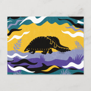 Carte postale Pangolin Art