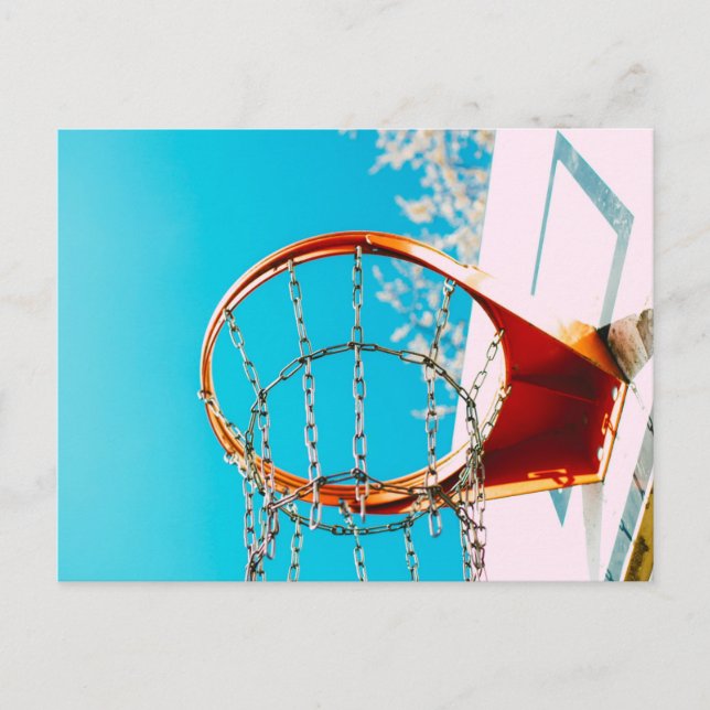 Carte Postale Panier de Basketball (Devant)