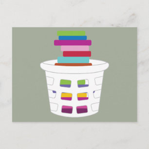 Carte Postale Panier de blanchisserie