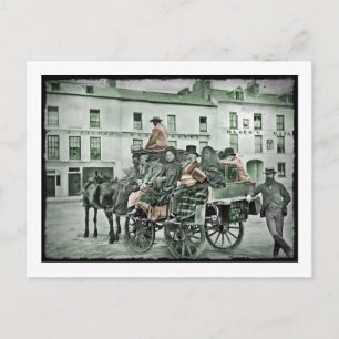 Carte Postale Panier de courrier à l'ancienne