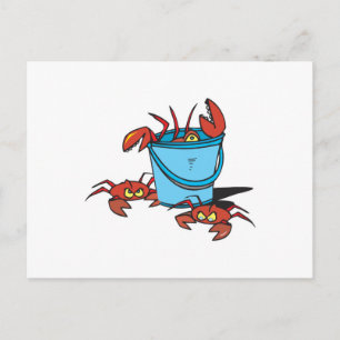 Carte Postale panier de crabes