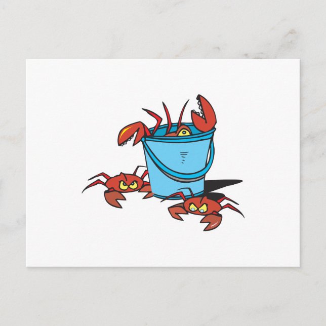 Carte Postale panier de crabes (Devant)