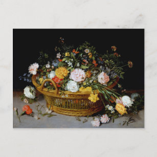 Carte Postale Panier de fleurs, Jan Brueghel le plus jeune