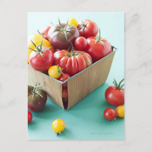 Carte Postale Panier de tomates d'origine