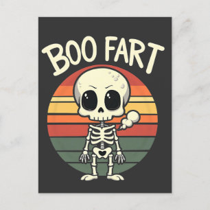 Carte Postale Panier Funny Éffrayant Pastel Ghost Goth Retro