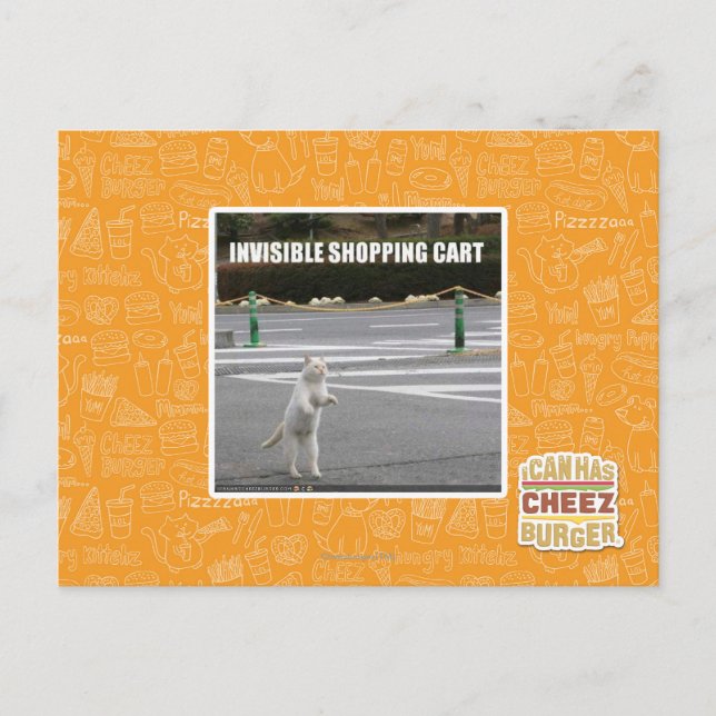 CARTE POSTALE PANIER INVISIBLE (Devant)