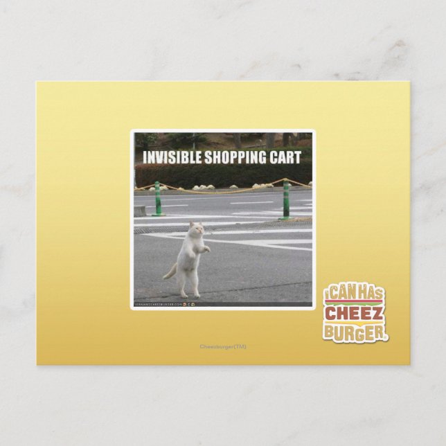 CARTE POSTALE PANIER INVISIBLE (Devant)