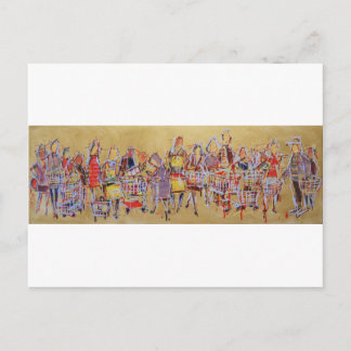Carte Postale Panier Panier Tango stock cuisine rétro danse