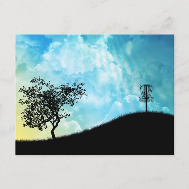 Carte Postale Panier Sur Une Colline #2 (Devant)