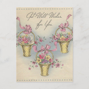 Carte Postale Paniers de puits d'obtention vintage 1