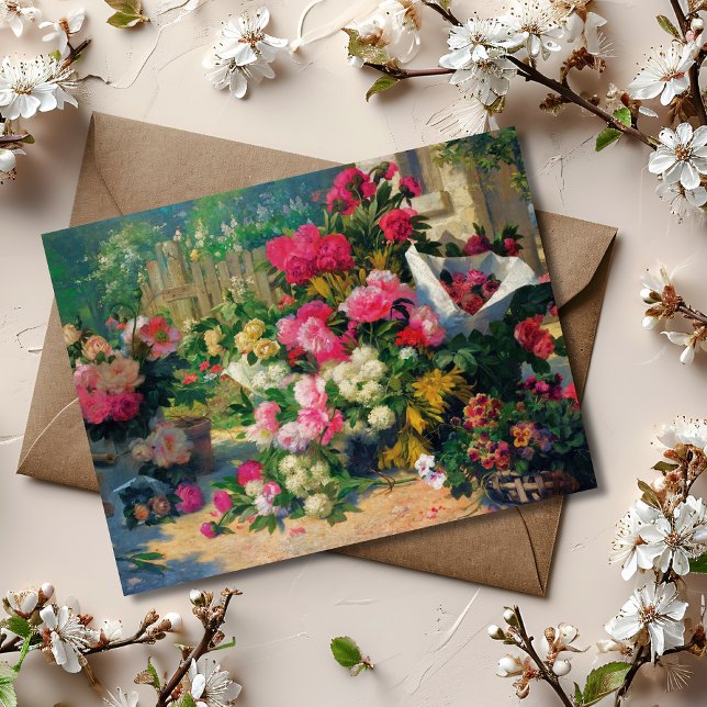 Carte Postale Paniers et pots de fleurs Alfred Petit Flower dans (Créateur téléchargé)