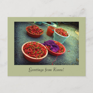 Carte Postale Paniers plein de chaleur, Waegwan, Southkorea