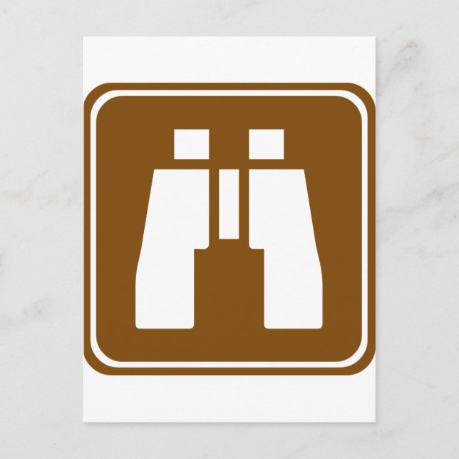 Carte Postale Panneau Autoroute pittoresque Overlook (Devant)