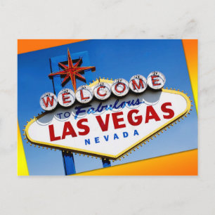 Carte Postale Panneau "Bienvenue à Fabulous Las Vegas"
