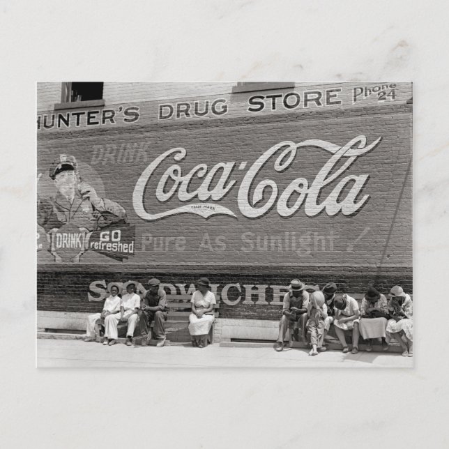 Carte Postale Panneau d'affichage pour soda, 1939 (Devant)