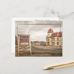 Carte Postale Panneau de bienvenue de Virginia City, Nevada