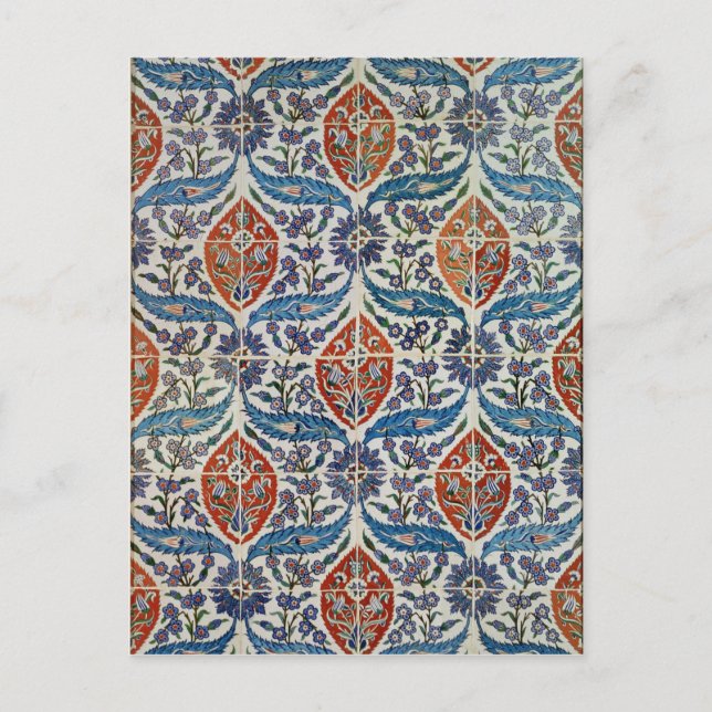 Carte Postale Panneau de faïence d'Isnik (Devant)