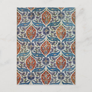 Carte Postale Panneau de faïence d'Isnik