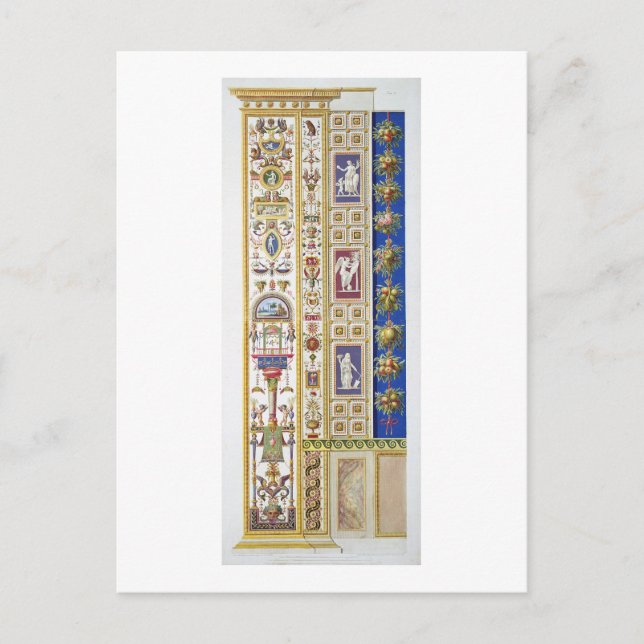 Carte Postale Panneau de la Loggia Raphael au Vatican, de (Devant)