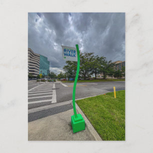 Carte Postale Panneau de la promenade de Jacksonville River Walk
