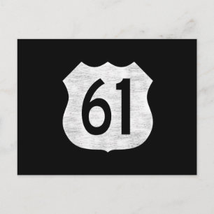 Carte Postale Panneau de la route US Highway 61