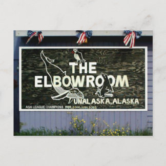 Carte Postale Panneau de la salle Elbow, île Unalaska
