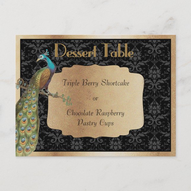 Carte Postale Panneau de table de buffet de bonbons de dessert d (Devant)