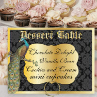Panneau de table de buffet de dessert ou de bonbon