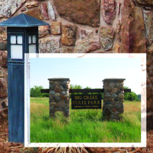 Carte Postale Panneau d'entrée du parc d'État de Big Creek, Polk