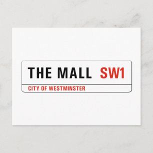 Carte Postale Panneau du centre commercial London Street