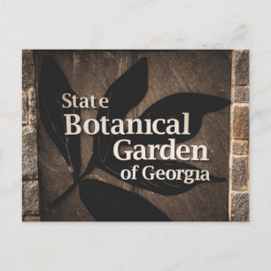 Carte Postale Panneau du Jardin Botanique de l'État de Géorgie