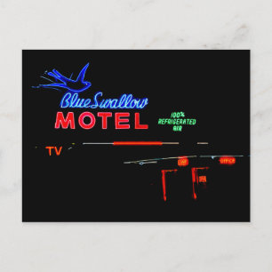 Carte Postale Panneau du Motel Blue Swallow, Tucumcari, Nouveau-