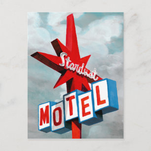 Carte Postale Panneau du Motel Stardust