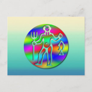 Carte Postale Panneau étoile Aquarius Zodiac