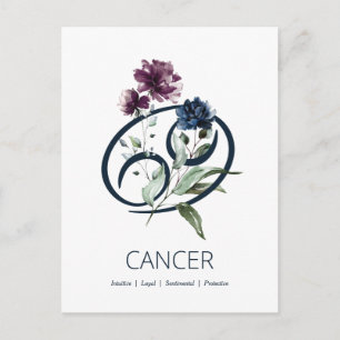 Carte Postale Panneau étoile du cancer Zodiac