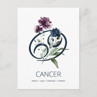 Carte Postale Panneau étoile du cancer Zodiac