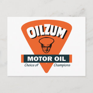 Carte Postale Panneau huile moteur vintage Oilzum