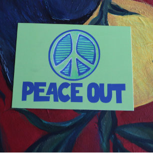 Carte Postale Panneau Paix