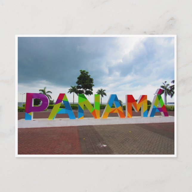 Carte Postale panneau panama (Devant)
