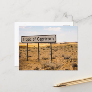 Carte Postale Panneau routier du Tropique du Capricorne