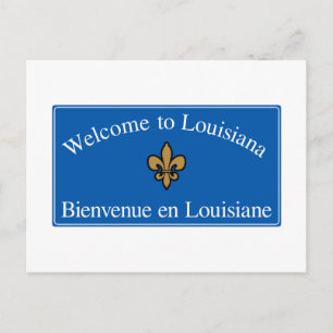 Carte Postale Panneau routier Louisiana - USA