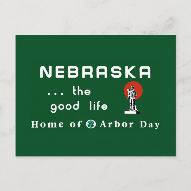 Carte Postale Panneau routier Nebraska - USA (Devant)